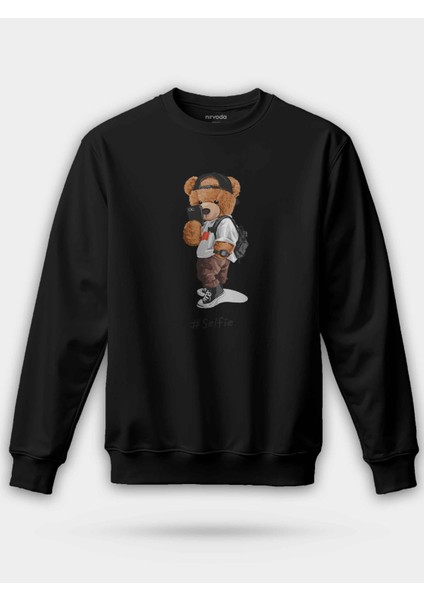 Selfie Tarz Ayıcık Unisex Regular Sweatshirt