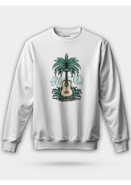 Summer Gitar Unisex Regular Sweatshirt
