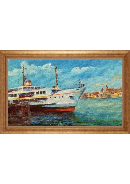 Altın Çerçeveli Paspartulu Tablo IR1247