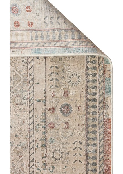 Eko Babil Yumuşak Dokulu Vintage Tarzı Sık Viskon Dokuma Salon Halısı BBL03 Bej modelleri