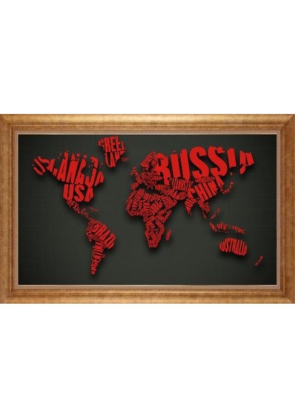 Altın Çerçeveli Paspartulu Tablo IR308