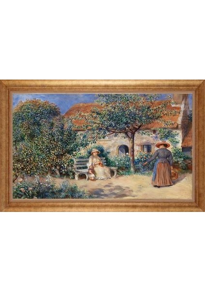 Altın Çerçeveli Paspartulu Tablo IR627