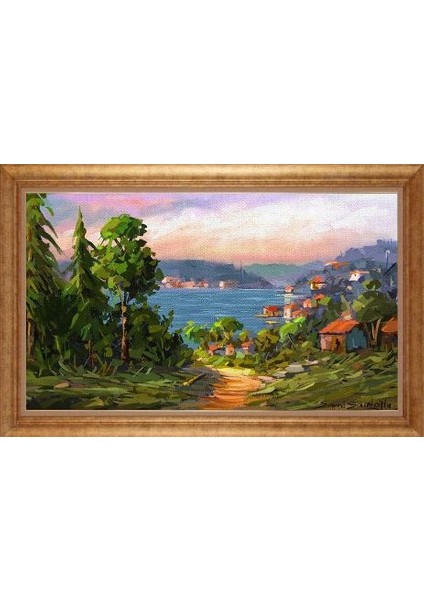 Altın Çerçeveli Paspartulu Tablo IR2370