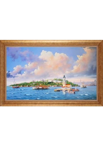 Altın Çerçeveli Paspartulu Tablo IR3196