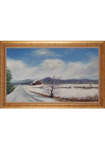 Altın Çerçeveli Paspartulu Tablo IR2505