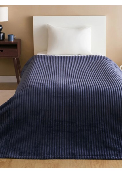 Lcw Home Mat Mavi Wellsoft Tek Kişilik Battaniye 150 x 200 cm
