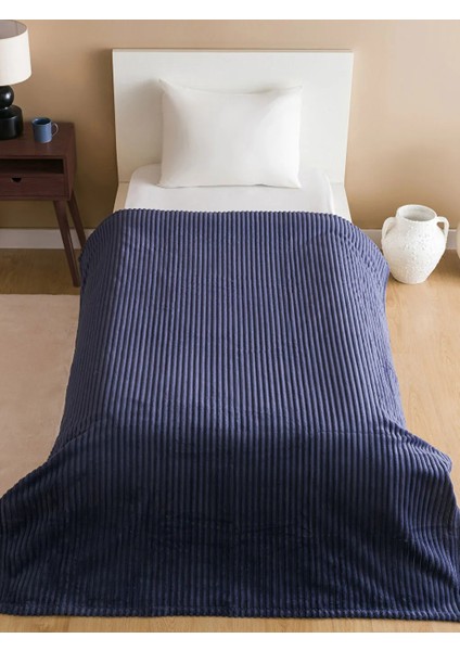 Lcw Home Mat Mavi Wellsoft Tek Kişilik Battaniye 150 x 200 cm