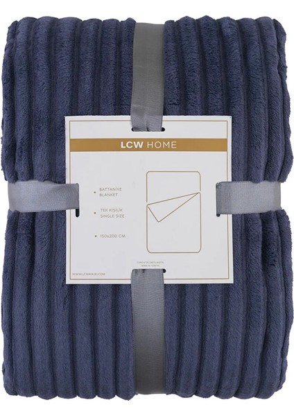 Lcw Home Mat Mavi Wellsoft Tek Kişilik Battaniye 150 x 200 cm