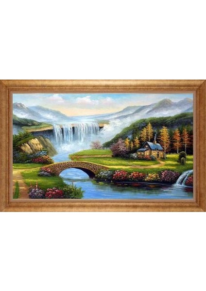 Altın Çerçeveli Paspartulu Tablo IR3481