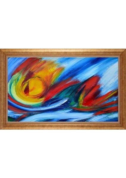 Altın Çerçeveli Paspartulu Tablo IR2430