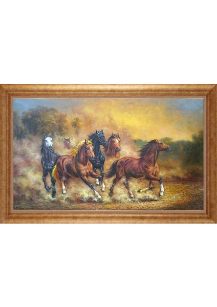 Altın Çerçeveli Paspartulu Tablo IR799