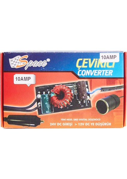 Converter Çevirici (24-12V Çevirici) 10 Amper / ICCA50