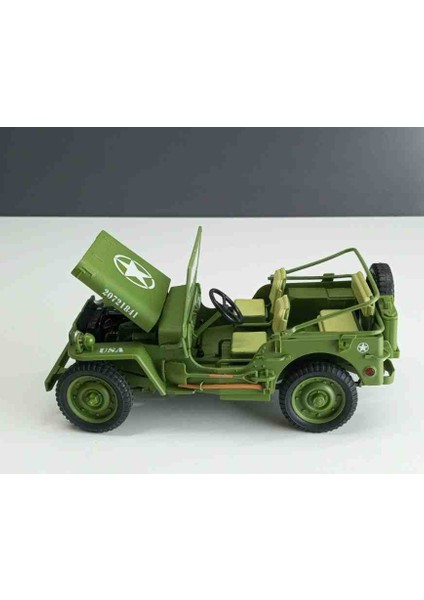 Dianomitriple9 1:18 Ölçek 1941 Jeep Willys Military Police/// Diecast Metal Model