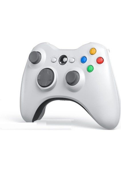 Xbox 360/SLIM -Pc Laptop Uyumlu Titreşimli USB Kablolu Oyun Kolu (Pc ve Xbox 360 Uyumlu) - Beyaz fırsatları