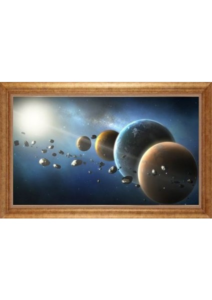 Altın Çerçeveli Paspartulu Tablo IR1259