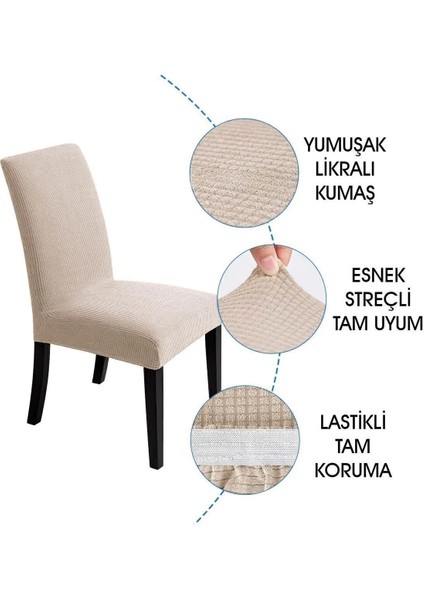 Baqdo Sandalye Örtüsü Likralı Yüksek Kaliteli ve Esnek Yıkanabilir Sandalye Kılıfı Pitikare ( 1 adet ) fiyatları