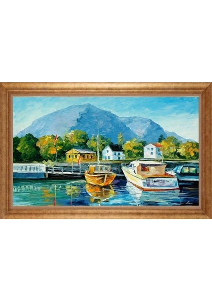 Altın Çerçeveli Paspartulu Tablo IR3193