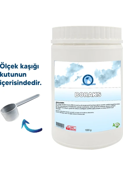 Lucida Clean Eti Maden Saf Boraks Toz Deterjan 1 kg