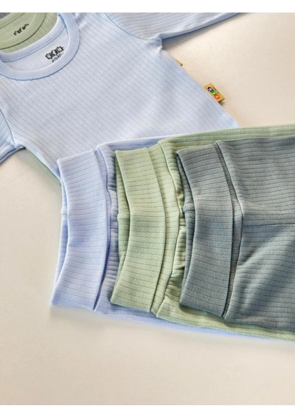 3'lü Unisex Pamuklu Raporlu Bebek Basic Body Pantolon Takım modelleri