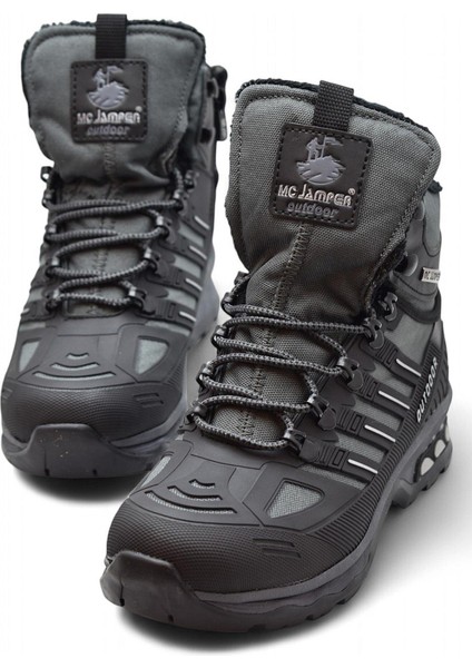 1823 Ortopedik Taban Trekking Outdoor Fermuarlı Erkek Bot Içi Kürklü