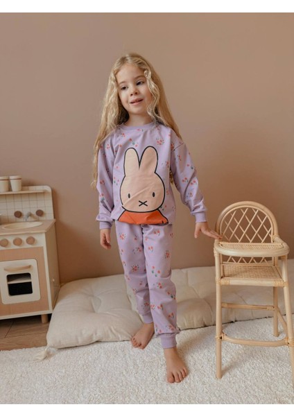 Yigit Butik Çiçek Baskılı Kız Çocuk Alt Üst Takım modelleri