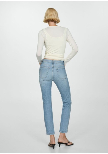 Claudia Dar Kesim Crop Jean Pantolon fırsatları