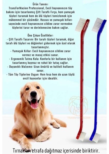 Köpek ve Kedi Diş Fırçası Küçük Büyük Uçlar 2 Adet 721114