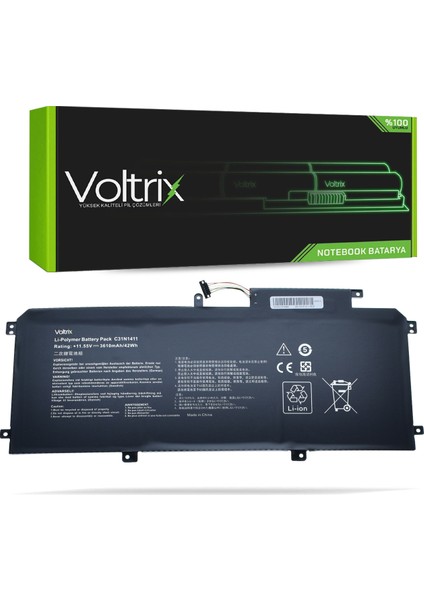 Asus Zenbook C31N1411 3ICP3/95/104 Uyumlu Notebook Batarya - Pil