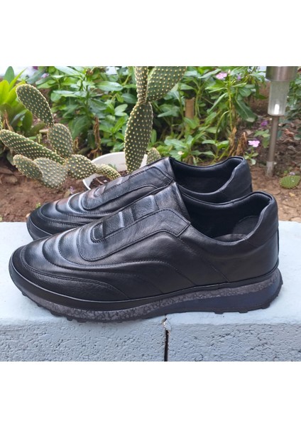 Bagsshoes PRX18004 Erkek Deri Günlük Casual Bağsız Ayakkabı