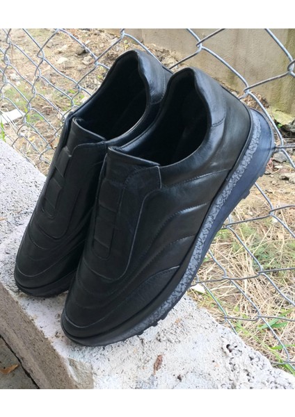 Bagsshoes PRX18004 Erkek Deri Günlük Casual Bağsız Ayakkabı