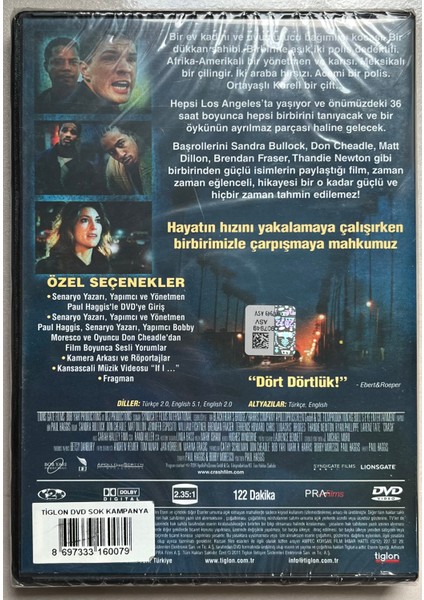 Çarpışma (Crash) DVD