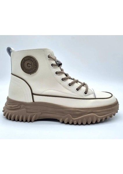 Guja 24K310-13 Kadın Hakiki Deri Kaymaz Taban Günlük Spor Bot