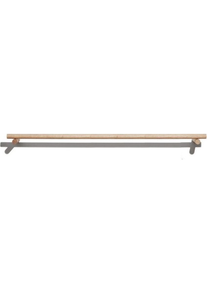 100 cm Masif Ahşap Perde Askısı Rustik Ahşap Boru 100 cm