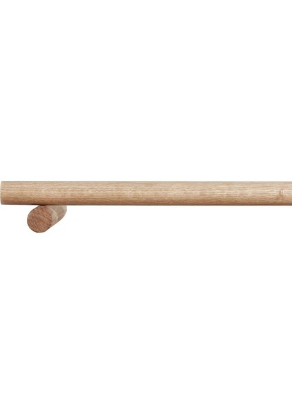 100 cm Masif Ahşap Perde Askısı Rustik Ahşap Boru 100 cm