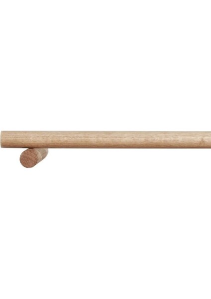150 cm Masif Ahşap Perde Askısı Rustik Ahşap Boru 150 cm