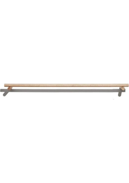 150 cm Masif Ahşap Perde Askısı Rustik Ahşap Boru 150 cm