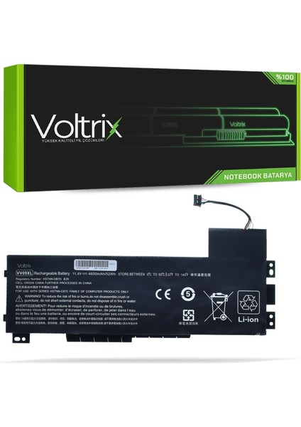 Hp Zbook 15 VV09XL HSTNN-C87C Uyumlu Notebook Batarya - Pil