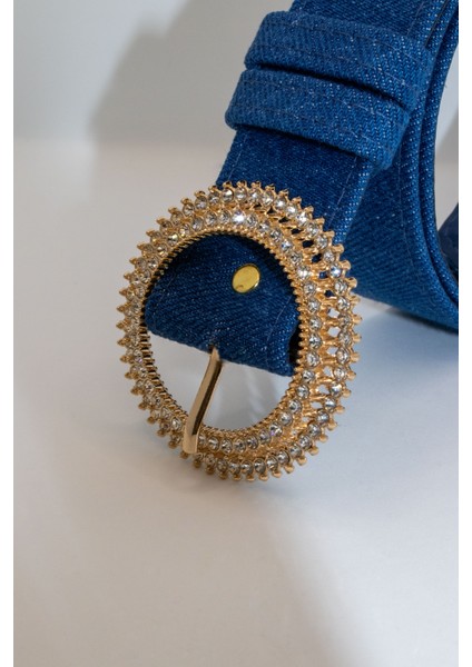 Crystal Elegance Koyu Mavi Kot Kemeri modelleri