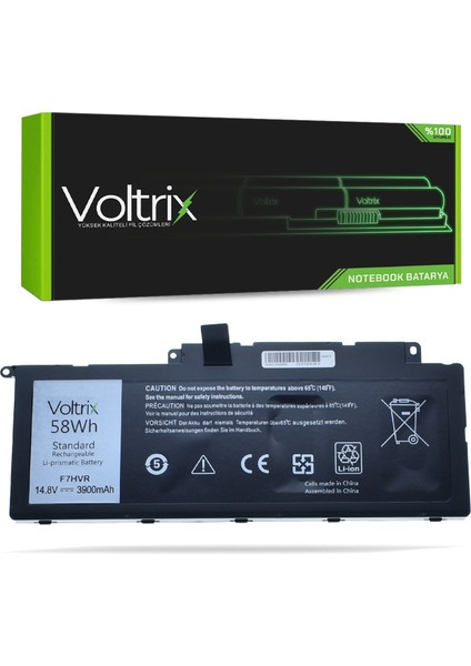 Dell Inspiron 7HR-1728T, 17HD-2528T Uyumlu Notebook Batarya - Pil