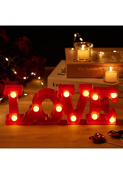 Love Tasarım Romantik LED Gece Lambası - Sevgililer Günü Dekoratif Hediyelik indirimleri