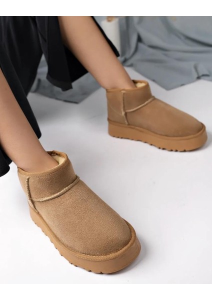 Kuum London K11Y02 Kadın Içi Tüylü Kalın Tabanlı Kısa Boy Ug Bot indirimleri