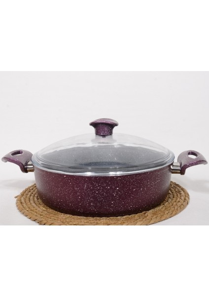 Imza Granit 30 cm Basık Tencere ( Pilav,dolma,karnıyarık)