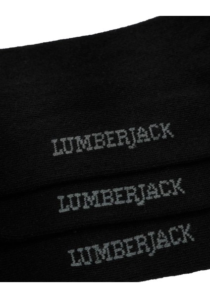 Lumberjack Danıel 40/44 Erkek 3 Lü Siyah Patik Çorap fiyatları