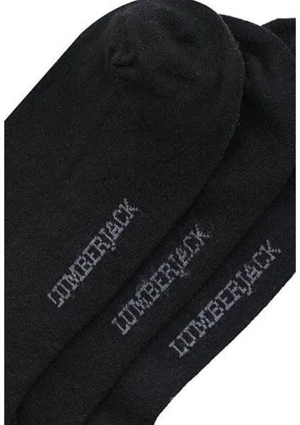 Lumberjack Danıel 40/44 Erkek 3 Lü Siyah Patik Çorap fırsatları