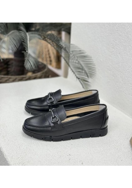 Venüs 24075604Y Kadın Deri Anatomik Ultra Comfort Esnek Taban Loafer Ayakkabı