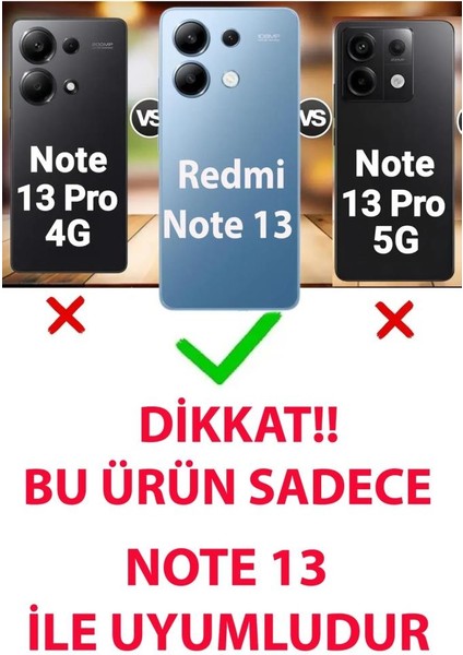 Xiaomi Redmi Note 13 Uyumlu Anti-Statik 3D Cam Ekran Koruyucu