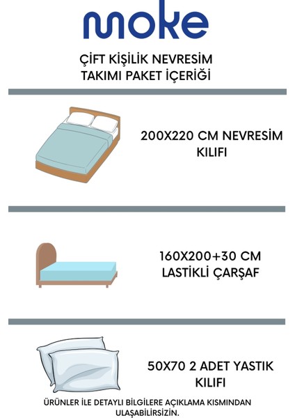 Çift Kişilik Nevresim Takımı Lastikli Çarşaf ve 2 Yastık Kılıfı Nevresim Seti fırsatları