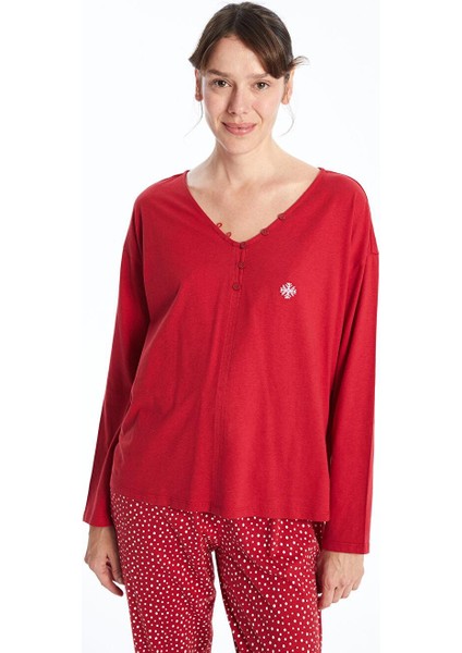 Lcw Dream V Yaka Baskılı Kadın Pijama Takımı fiyatları