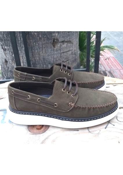 Bulldozer 231066 Nubuk Deri Erkek Yüksek Comfort Tabanlı Navigator Marine Casual Ayakkabı