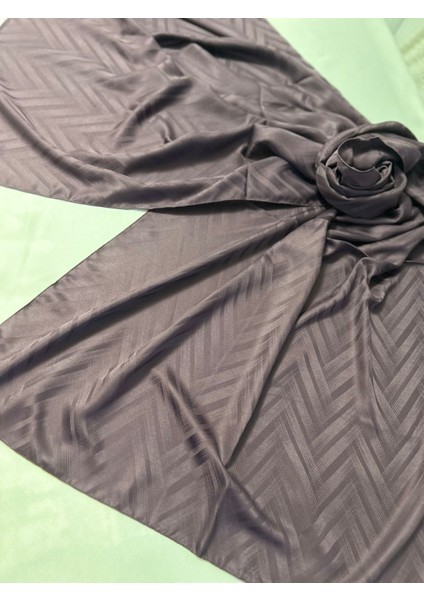 Jakarlı Şal 75 x 190 mm Mor Renği